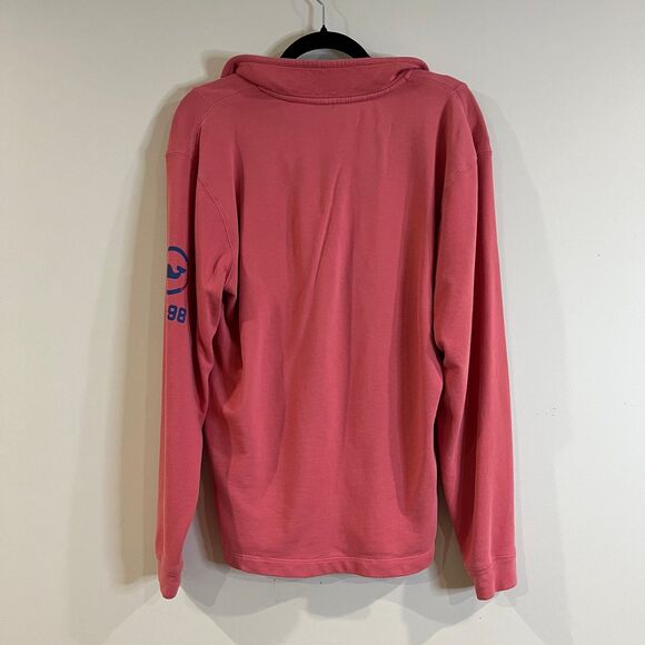 Vineyard Vines Men’s Sun Washed Quarter-Zip Pullover Jetty Red size Small - Picture 3 of 6
